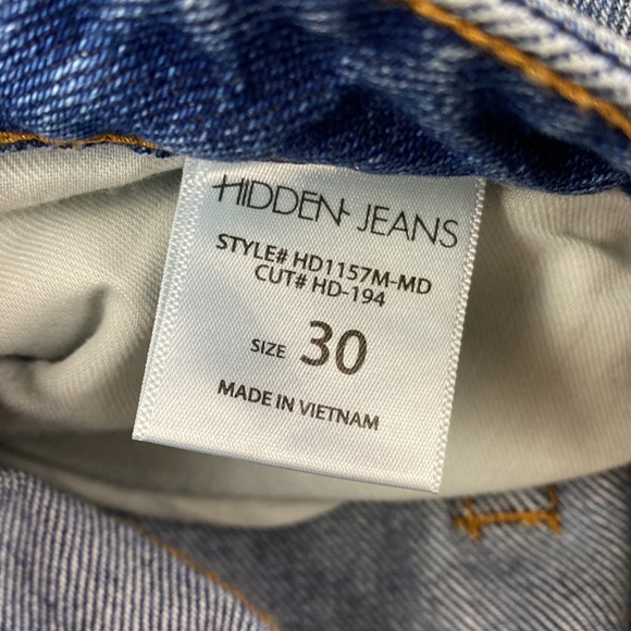 HIDDEN Distressed Raw Hem Jeans - Picture 9 of 10